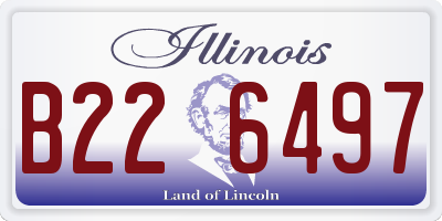 IL license plate B226497