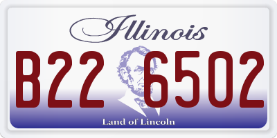 IL license plate B226502