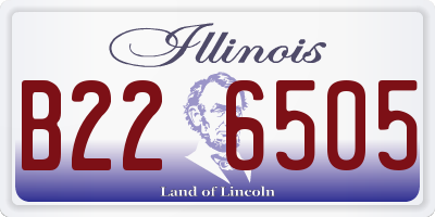 IL license plate B226505