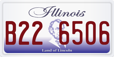 IL license plate B226506