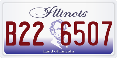 IL license plate B226507