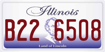 IL license plate B226508