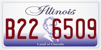 IL license plate B226509