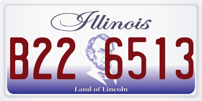 IL license plate B226513