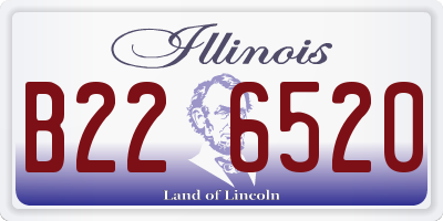 IL license plate B226520