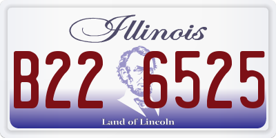 IL license plate B226525