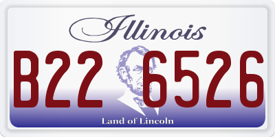 IL license plate B226526
