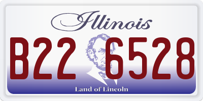 IL license plate B226528