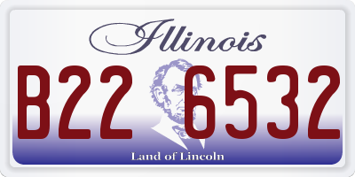 IL license plate B226532