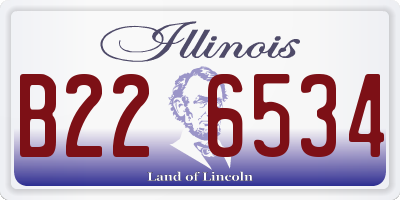 IL license plate B226534