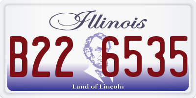 IL license plate B226535