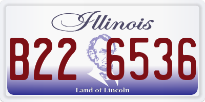 IL license plate B226536