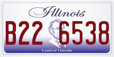 IL license plate B226538