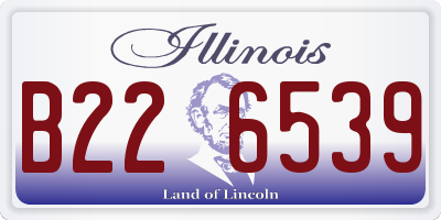 IL license plate B226539