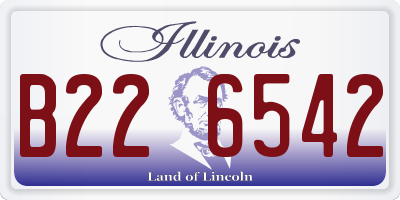 IL license plate B226542