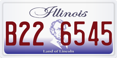IL license plate B226545