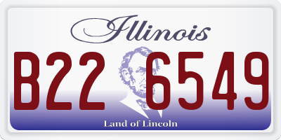 IL license plate B226549