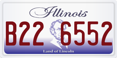 IL license plate B226552
