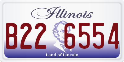 IL license plate B226554