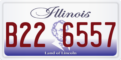 IL license plate B226557