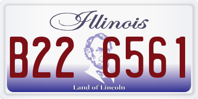 IL license plate B226561