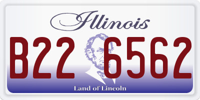 IL license plate B226562