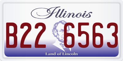 IL license plate B226563