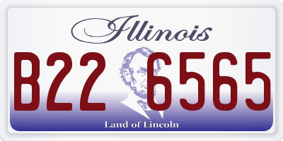 IL license plate B226565