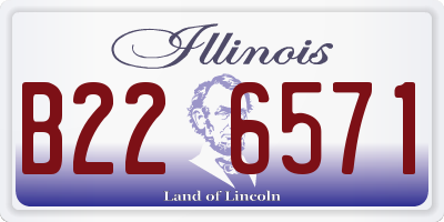 IL license plate B226571
