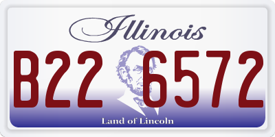 IL license plate B226572