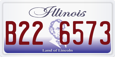 IL license plate B226573