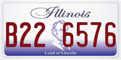 IL license plate B226576