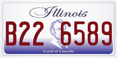 IL license plate B226589