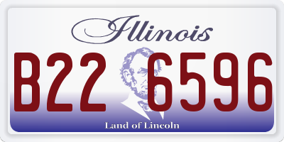 IL license plate B226596
