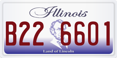 IL license plate B226601