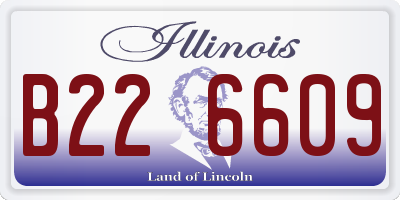 IL license plate B226609
