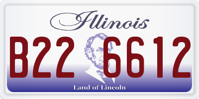 IL license plate B226612