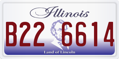 IL license plate B226614