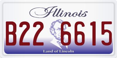 IL license plate B226615