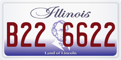 IL license plate B226622
