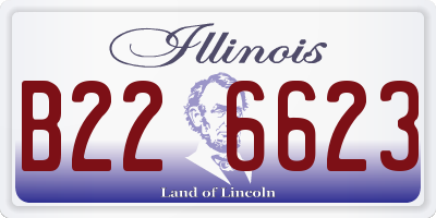 IL license plate B226623