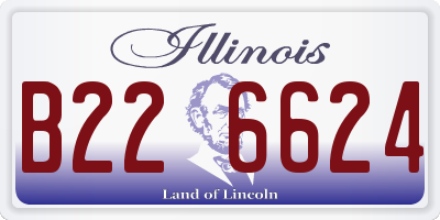 IL license plate B226624