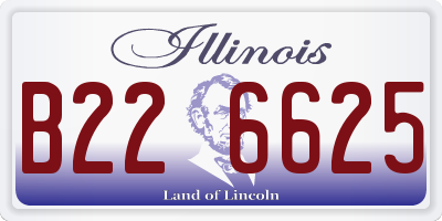 IL license plate B226625