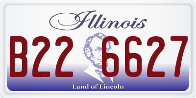 IL license plate B226627