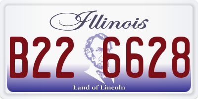 IL license plate B226628