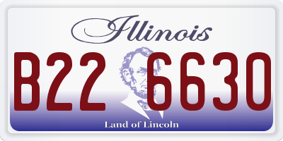 IL license plate B226630
