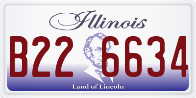 IL license plate B226634