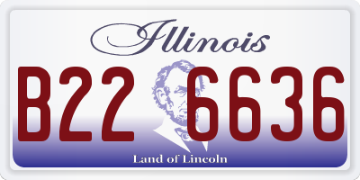 IL license plate B226636