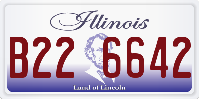 IL license plate B226642