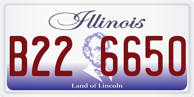 IL license plate B226650